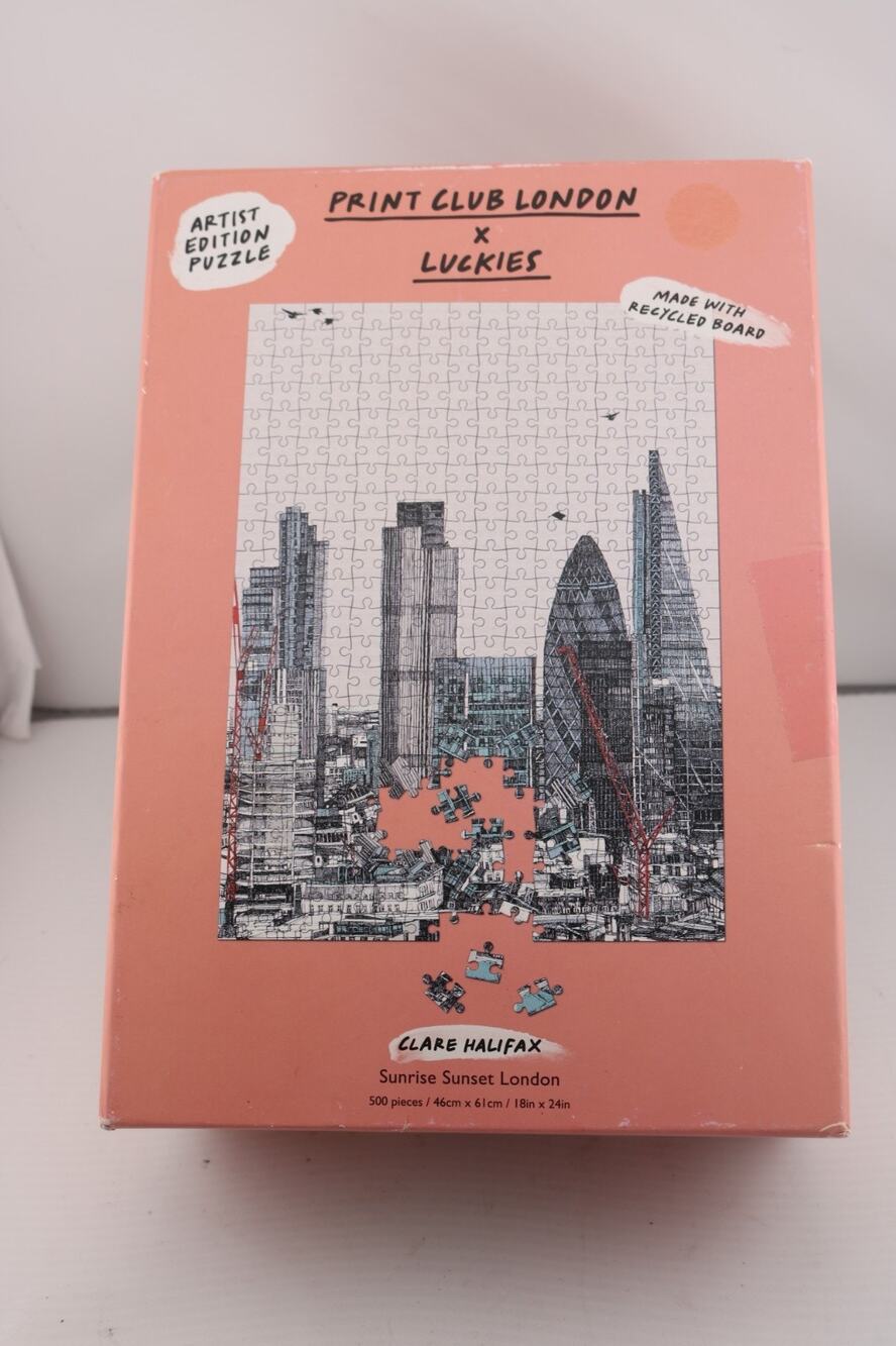 Print Club London Luckies Artist Edition Jigsaw Puzzle Sunrise Sunset London 500